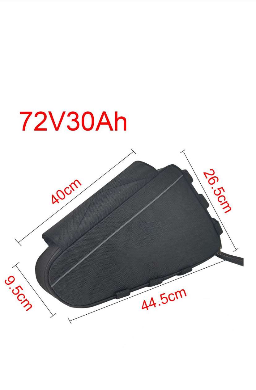 72V 30Ah E-Bike Battery Pack with Charger | 2160Wh High-Capacity Lithium Battery