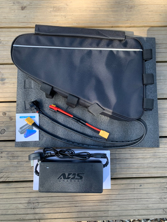 72V 30Ah E-Bike Battery Pack with Charger | 2160Wh High-Capacity Lithium Battery