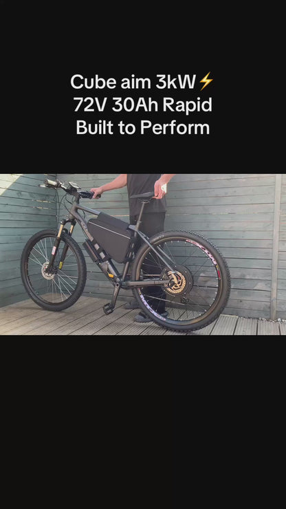 Cube Aim Race 3000W – 72V 30ah Custom Performance E-Bike (2026 Model)